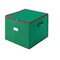 DTX Tiny Tim Totes Christmas Ornament Storage Chest Holds 75 Balls w/ Dividers Green